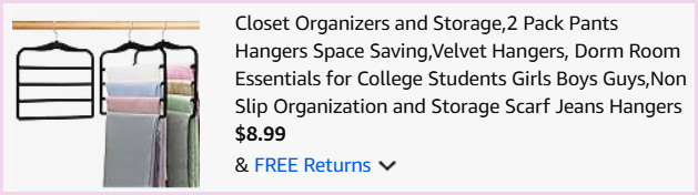 Pants Hangers at Checkout Pants Hangers at Checkout