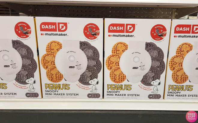 Peanuts x Dash Snoopy MultiMaker Mini Waffle Maker System