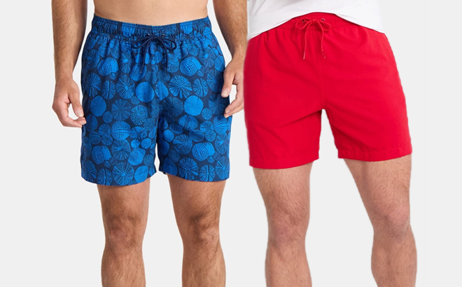 People wearing George Mens Swim Trunks