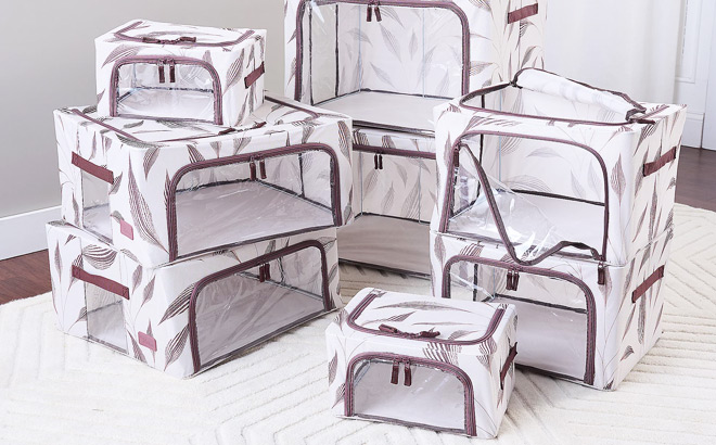 Periea Set of 8 Assorted Collapsible Storage Boxes Periea Set of 8 Assorted Collapsible Storage Boxes