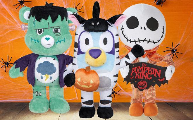 Plush Halloween Porch Greeters