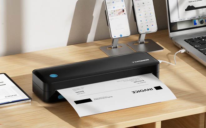 Portable Printer on the Table