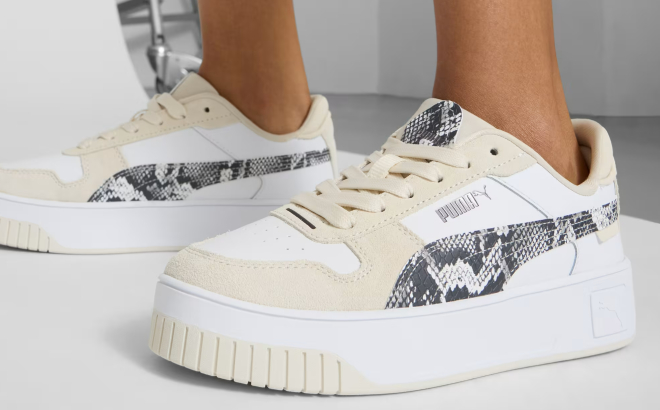 Puma Carina Street Snake Chic Womens Sneakers Puma Carina Street Snake Chic Womens Sneakers