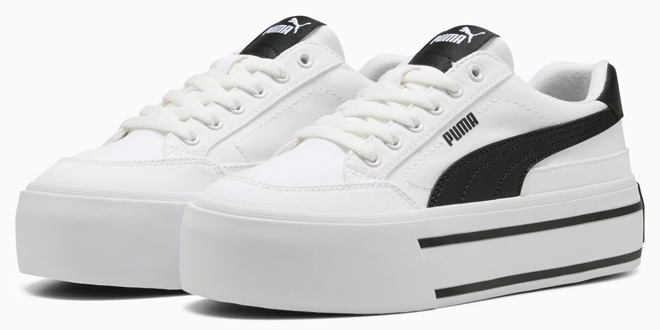 Puma Court Classic Vulcanized Womens Platform Shoes Puma Court Classic Vulcanized Womens Platform Shoes