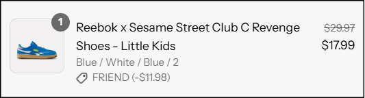 Reebok x Sesame Street Club C Revenge Shoes Checkout