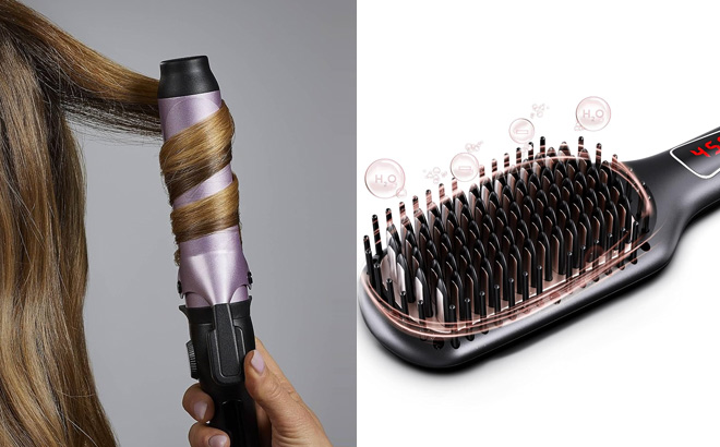 Remington Anti Static 1 Inch Clipped Curling Iron