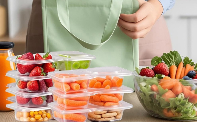 Reusable Meal Prep Containers Snack Box Containers