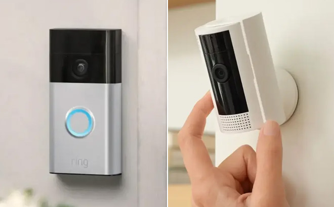 Ring Starter Set with Battery Doorbell Indoor Cam
