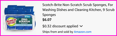 Scotch Brite Sponges Checkout Screen
