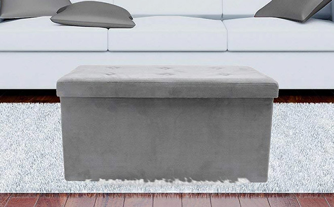 Sorbus Storage Ottoman Bench