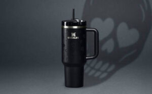 Stanley 40oz Stainless Steel H2 0 FlowState Quencher Tumbler with Sweetheart Skulls Pattern