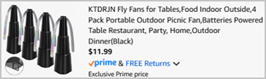 Table Fly Fans 4 Pack Screenshot