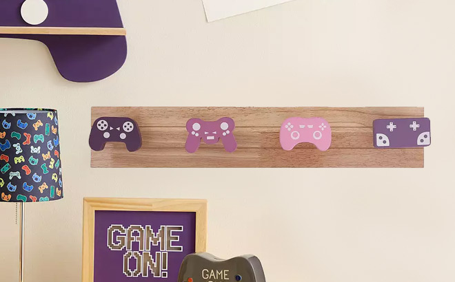 The Big One Purple Game Controller Wall Hooks The Big One Purple Game Controller Wall Hooks