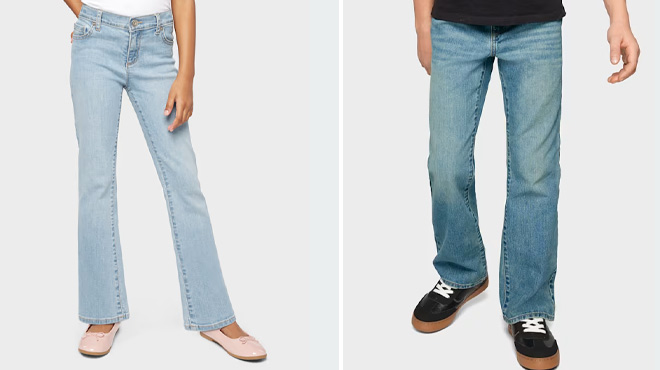 The Childrens Place Girls and Boys Bootcut Jeans