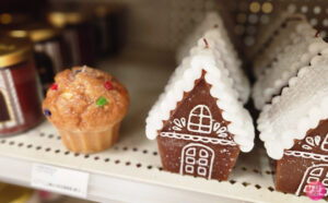 Threshold Gingerbread House Wax Figural Candle