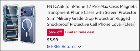 Transparent Phone Cases for iPhone 17 Checkout