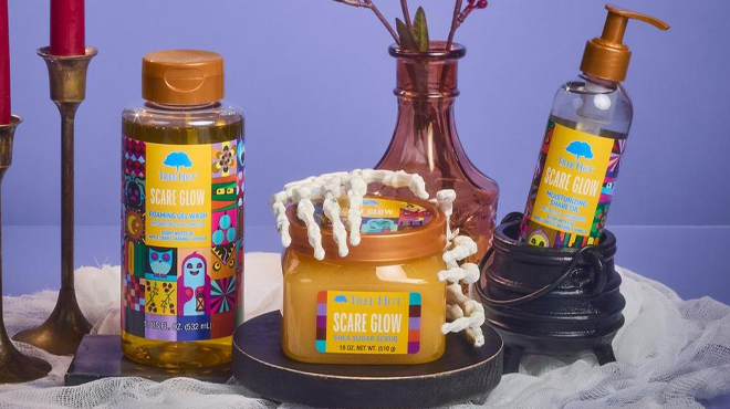 Tree Hut Scare Glow Foaming Gel Body Wash Shea Sugar Scrub and Moisturizing Shave Oil Tree Hut Scare Glow Foaming Gel Body Wash Shea Sugar Scrub and Moisturizing Shave Oil