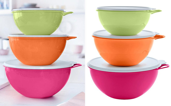 Tupperware 6 Piece Thatsa Bowl Set Tupperware 6 Piece Thatsa Bowl Set