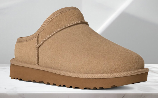 UGG Classic Slipper in Sand Beige Color