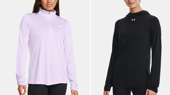 Under Armour Tech Twist Zip Hoodie and Knockout Team Hoodie