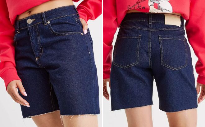 Unlike Humans Womens Denim Shorts Unlike Humans Womens Denim Shorts