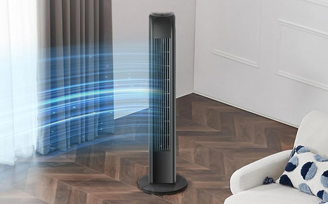 Uthfy 30 Inch Oscillating Tower Fan with Remote
