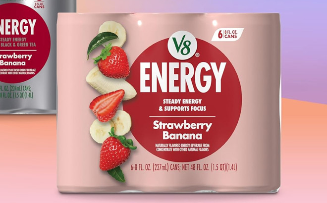 V8 Energy Drink 6 Pack Strawberry Banana V8 Energy Drink 6 Pack Strawberry Banana