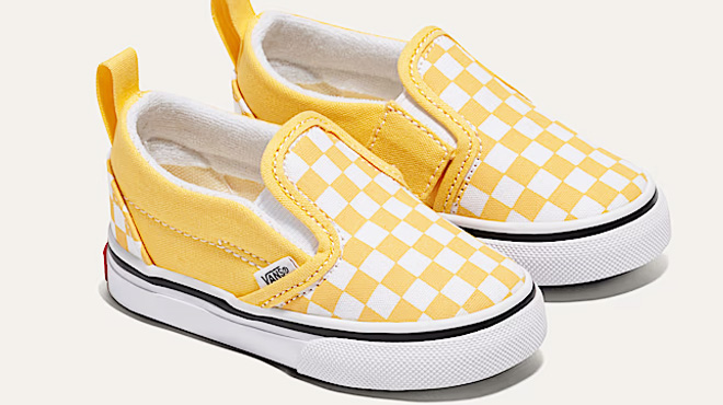 VANS Toddler Classic Slip On V Checkerboard Shoes
