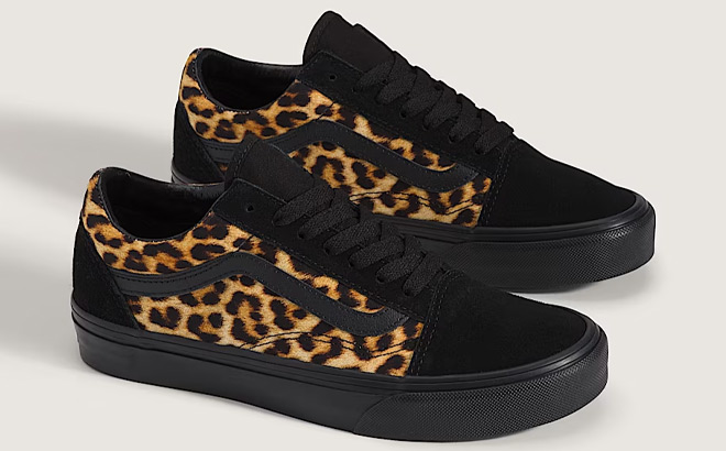 Vans Womens Old Skool Leopard Shoes