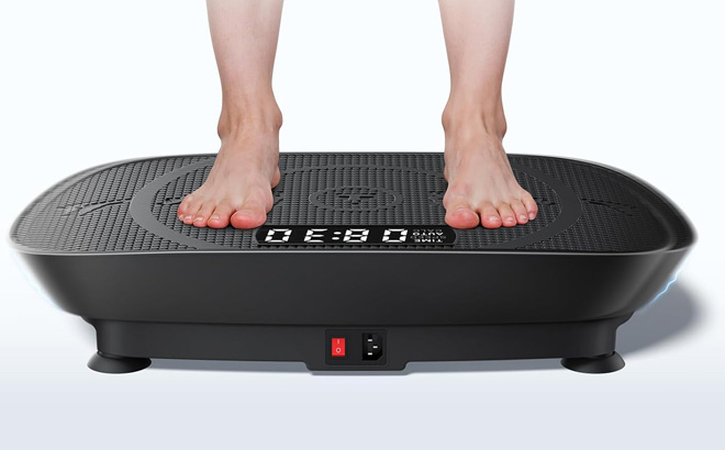 Vibration Plate Exercise Machine in Use