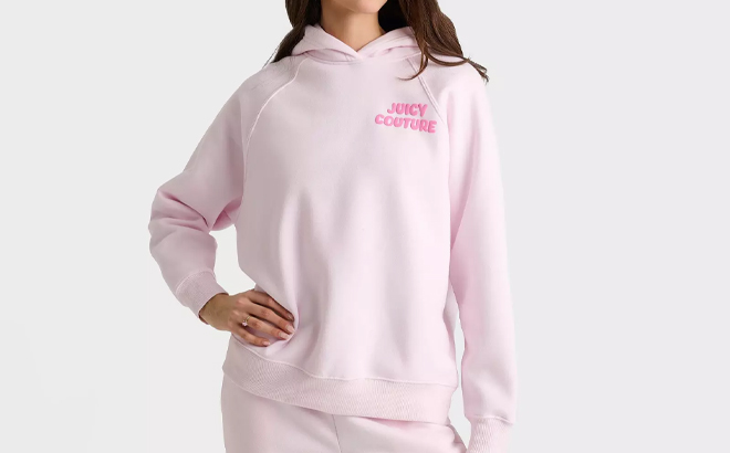 Womens Juicy Couture Wave Oversized Hoodie