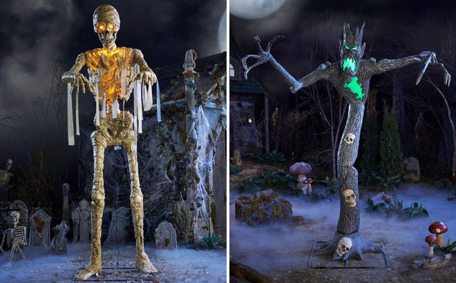 11 Foot Grave Bones Giant Sized LED Mummy