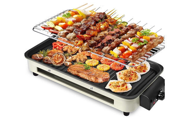 2 in 1 Indoor Smokeless Electric Grill