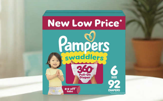 A Box of Pampers Swaddlers 360 Diapers A Box of Pampers Swaddlers 360 Diapers