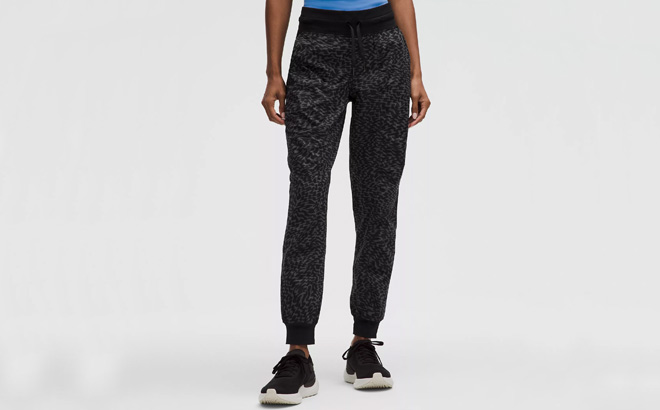 A Person Wearing Lululemon Joggers