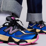 A Person Wearing New Balance 9060 Sneakers