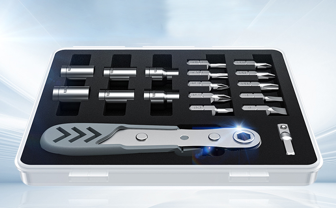 AXTH 17in1 Right Angle Ratcheting Screwdriver Set