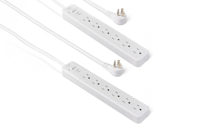 Amazon Basics Rectangle 6 Outlets