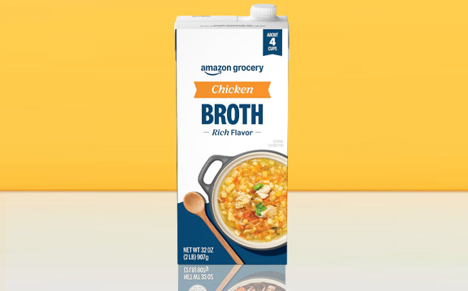 Amazon Grocery 32 Ounce Chicken Broth