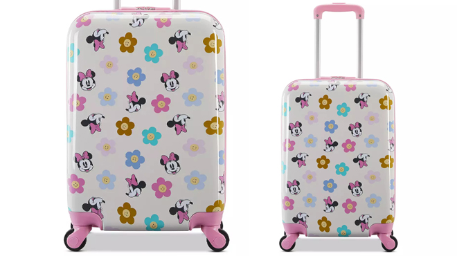 American Tourister Disney Minnie Mouse Hardside Carry On Spinner Luggage American Tourister Disney Minnie Mouse Hardside Carry On Spinner Luggage