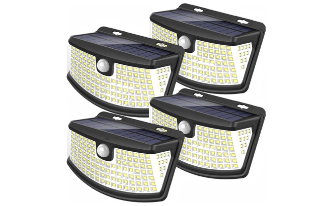 Aootek Solar Motion Sensor Lights 4 Pack