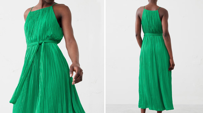 Banana Republic Factory Fine Gathers Maxi Dress