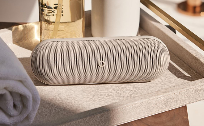 Beats Pill x Kim Kardashian Wireless Bluetooth Speaker in Light Gray Color