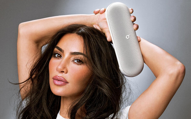 Beats Pill x Kim Kardashian Wireless Bluetooth Speaker in Light Gray