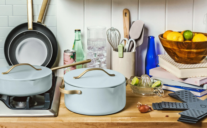 Beautiful 12 Piece Ceramic Nonstick Cookware Set