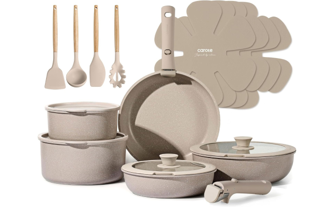 Carote 19 Piece Nonstick Cookware Set