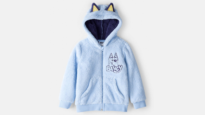 Carters Hooded Bluey Sherpa Jacket Carters Hooded Bluey Sherpa Jacket
