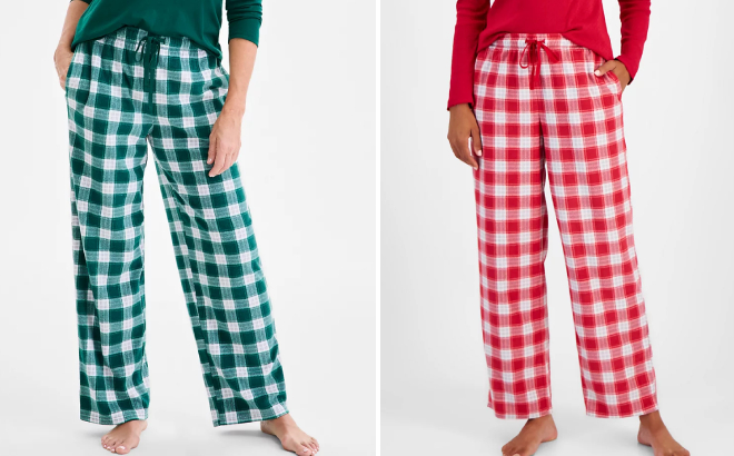 Charter Club Womens Printed Fleece Pajama Pants Charter Club Womens Printed Fleece Pajama Pants