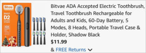 Checkout page of Bitvae Ultrasonic Electric Toothbrush Checkout page of Bitvae Ultrasonic Electric Toothbrush