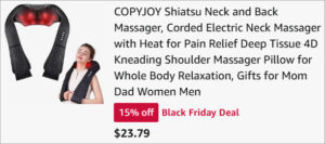 Checkout page of Copyjoy Shiatsu Neck and Back Massager